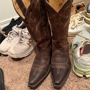 JB Dillon - Brown Western Cowboy Boots